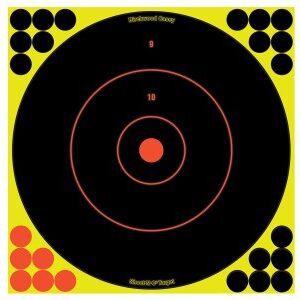 Birchwood Casey Shoot-N-C Bullseye Targets, 12", 5 Targets + 120 Pasters