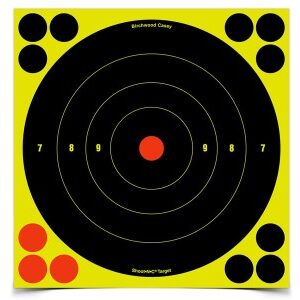 Birchwood Casey Shoot-N-C Targets, 8" Bullseye, 6 Targets + 24 Pasters
