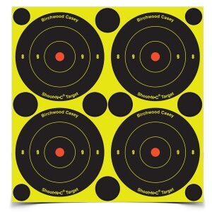 Birchwood Casey Shoot-N-C 3" Targets, 48 Bullseye Targets, 120 Pasters
