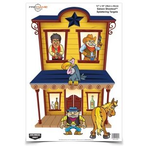Birchwood Casey Dirty Bird Saloon Shootout Target, 12"x18", 8ct