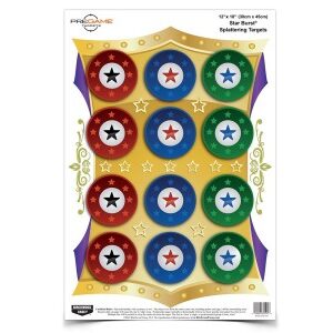 Birchwood Casey Pregame Star Burst Target, 12"x18", 8ct