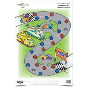 Birchwood Casey Pregame Checkered Flag Target, 12"x18", 8ct